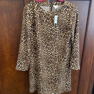 NWT Size 8 J Crew Factory Cheetah Print dress